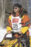 Mitch Seavey, the 2004 Iditarod champion, was forced to withdraw
Thursday after injuring his right hand in Ophir. (ROBERT
DEBERRY/Frontiersman) Robert DeBerry