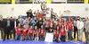 The Wasilla Warriors won the 4A team title during the ASAA/First National Bank 4A State Wrestling Championships Saturday at Bartlett High School in Anchorage. JEREMIAH BARTZ/Frontiersman