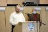 Dr. Wade Erickson spoke during a Mat-Su Borough COVID-19 address Wednesday. Tim Rockey.Frontiersman