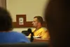Joshua J. Beebe sits quietly during his Monday, August 17, 2015 arraignment on charges of murder, assault, and robbery. Authorities say Beebe conducted two shootings in the Valley, one of the