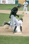 Colony senior Steve Sinnett beats the throw from the left side
of the infield during Colony’s 7-3 loss to Chugiak in the first
round of the ASAA/First National Bank State Baseball Champion-sh