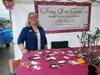 Classy Glass Expressions owner Vicki Randolph stands at her booth at the Friday Fling marketplace in downtown Palmer. Jacob Mann/Frontiersman
