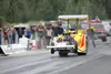 The AA/FA fuel altered ‘Alaskan Grizzly’ revs into high gear on the Alaska Raceway Park track. The Grizzly will be featured in a duel with John Dixon in his ‘Trophy Hunter’ at the Park July 4