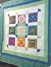 The 2016 Alaska State Fair poster was turned into a quilt created by Palmer resident Kathy Rockey. The quilt will be on display in the Irwin building throughout the fair and will be raffled o