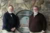 Wick Communications Alaska, Colorado group publisher Dennis Anderson and Frontiersman publisher Mike Jensen stand in front of the Frontiersman office in Wasilla. Jensen, a second-generation n
