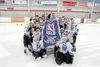 Members of the Eagle River-based Alaska Blue Devils celebrate after winning a national title recently. The Tier II U-12 team includes four Valley players. Photo courtesy of the Eagle Rive