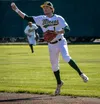 Mat-Su's Holden Breeze makes a play in the infield during a loss to Anchorage. Courtesy of Bryan Boyett