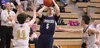 Redington's Jaiden Straughn pulls up for a jumper during a loss to Homer in the Southcentral Conference boys quarterfinals Thursday, March 8, 2018, at Colony High School. JEREMIAH BARTZ/ Fron