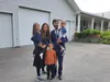 Rabbi Mendy Greenberg and his family stand outside the Mat-Su Jewish Center. Jacob Mann/Frontiersman