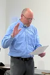 Houston Councilman David Childs is sworn in during a special meeting Monday. "Hold us accountable for the promises we made," he said during council comments Katie Stavick/Frontiersman