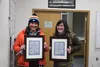 Greater Palmer Chamber of Commerce Executive Director Ailis Vann and Randi Bernier were both honored with Golden Heart Award. Tim Rockey/Frontiersman