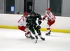 Colony's Aidan Finch handles the puck during an early-season win over Wasilla. Finch finished with a pair of assists during a rematch with the Warriors, a 5-2 win, on Tuesday. Courtesy of Bru
