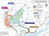 Courtesy map A new study estimates there is $11.6 million in
homes and property within a one-mile radius of the site on which
Usibelli mining will occur. Steve