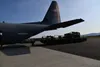 A parachuted rigged, palletized Humvee was loaded onto one of the 815th Airlift Squadron's C-130J Super Hercules aircraft for the heavy equipment cargo drop training missions during Arctic SW