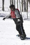 Courtesy Disabled Veterans Winter Sports Clinic Tyler Hall of
Wasilla snowboards in Snowmass Village, Colo., last week. Hall was
one of three Alaskans who was participating in the clinic, whi