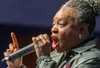 Rev. Dr. Rolanda Watson sings a melody of songs during the community celebration of MLK 2025 at the Glenn Massay Theater Monday afternoon. J. David McChesney/Frontiersman