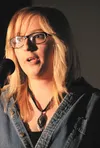 Wasilla High School student Ellen Crist performs as part of the Brave New Alaskan Voices Poetry Slam at Burchell High School in Wasilla March 5. Crist took home top honors at the slam and ear