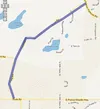 Trunk Road will be closed from Bogard Road to North Birch Forest Drive from 7 p.m. to 5:30 a.m. Monday through Friday through the end of May. Courtesy Google Maps