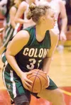 Colony forward Saige Stefanski rebounds the ball during a loss
to the Wasilla Warriors last week. Stefanski and the Knights
rebounded with a win over the Palmer Moose Tuesday at Colony High.

