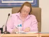 RUSSELL STIGALL/Frontiersman Outgoing Matanuska Electric
Association board member Linda Shattuck decided not to run for
re-election to her Eagle River district seat. She was replaced by
David