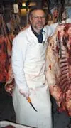 Wolfgang Gedicks owns Mat Valley Meats. Gedicks first learned
the meat cutting trade while working at a butcher shop in
Washington during the 1960s. Photo by JEN RANSOM/Frontiersman.