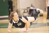 Colony junior Shellina Irwin hits the floor after diving for a
save during Friday'€™s match against the Kodiak Bears at Colony
High School. ROBERT DeBERRY/Frontiersman