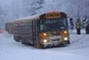 BY TODD L. DISHER/Frontiersman A school bus made an unscheduled
stop Tuesday in a ditch on Knik-Goose Bay Road. No injuries were
reported from the 30 students on board.