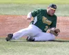 Mat-Su Miners infielder Spencer Henson fields a ground ball during the Alaska Baseball League All-Star Game Sunday, July 15, 2018, at Mulcahy Stadium in Anchorage. Jeremiah Bartz/Frontiersman
