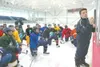 Alaska Avalanche head coach Jamie Smith draws a practice play on
the glass at the Multi Use Sports Complex in Wasilla Thursday
afternoon. The Avalanche will face the Kenai Brown Bears in Kena
