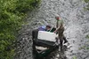 Anglers with a canoe full of gear were at Fish Creek Friday. Jacob Mann/Frontiersman
