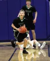 Colony sophomore Colton Spencer picks up a lose ball before sinking the go-ahead basket during the second of the first half of a 46-41 win over Palmer Thursday, Feb. 1, 2018, at Palmer High S