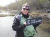 Vickie Lee Fenster shows herself to be 'King Maker' near the waters of Jukes Lake. Kim Sollien/For the Frontiersman