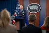 Pentagon Press Secretary U.S. Air Force Maj. Gen. Pat Ryder conducts a press briefing at the Pentagon, Washington, D.C., March 5, 2024. DoD photo by Joseph Clark