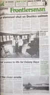 Front page of the June 17, 1994, Mat-Su Valley Frontiersman.