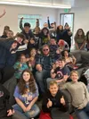 The students and staff from the Houston Middle School Program in their space prior to the vandalism this summer. Courtesy photo