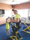 Andrew Kurka excersies earlier this year at the Alaska Club in Palmer. Kurka, an adaptive skier competing for Team USA in the 2014 Paralympics Games, suffered a broken back during his first t