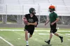 Colony senior quarterback Steven Bilafer runs through an offensive drill during a team practice Aug. 13 at Colony High School. JEREMIAH BARTZ/Frontiersman