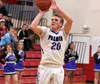 Palmer senior Jared Hawkins fires a long jumper during a win over Kenai in the Northern Lights Conference tournament. Palmer fell just short of a berth in the 4A state tournament. JEREMIAH BA