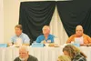 From left: Mat-Su Borough Assembly candidates Steve Colligan, Dan Mayfield an Bill Kendig appeared at a forum to discuss tourism issues this month. BRIAN O’CONNOR/Frontiersman