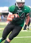 Colony’s Fischer Summers runs the ball during a recent game at Colony High School. The Knights face the Dimond Lynx Friday at 7 p.m. at Colony High School. ROBERT DeBERRY/Frontiersman.com