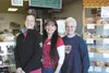 Midnight bakers at Slack’s Sugar Shack Bakery — Rebecca Schuetter, Nedra Slack and Shirley Hill. The bakery has been sold to new owners after more than 20 years of ownership by Slack. JENNY W