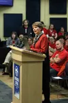 Mat-Su Education Association President Dianne Shibe speaks during a past Mat-Su School Board meeting. Frontiersman file photo