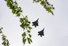 U.S. Air Force F-22 Raptors assigned to the 3rd Wing perform a flyover during the Ted Stevens Center for Arctic Security Studies grand opening ceremony at Joint Base Elmendorf-Richardson, Ala