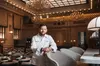 Stephen Bukoff inside Grana, The Langham's new signature restaurant set in what was once the Grand Hall of the Federal Reserve Bank of Boston.