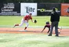 Wasilla infielder Ryan Perkins moves to catch the throw to second as Ketchikan's Luke Jones slides toward the bag during Wasilla's 11-1 loss to the Kings during the first round of the ASAA/Fi