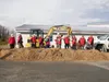 Mat-Su Borough officials celebrate the groundbreaking for the new library in Willow, which is expected to be open in late 2021. Courtesy of the Mat-Su Borough