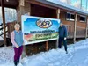 Willow Community Food Pantry Director Robyn Tresham, left, poses outside the organization’s headquarters in Willow along with Pastor John Redmond, minister at Willow United Methodist Church, 