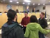 Kerby Corman is congratulated by well-wishers after the Mat-Su Borough Planning Commission approved his conditional use permit to open Green Degree marijuana shop on 2301 Knik-Goose Bay Road.