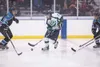 ROBERT DeBERRY/Frontiersman Alaska forward Connor Wright moves
the puck down the ice during the Avs’ 3-1 win over the Wenatchee
Wild Friday evening at the MTA Palmer Ice Arena. Robert DeBerry