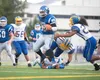 Palmer senior James Nisbett breaks past three Bartlett Golden Bears to score his only touchdown Friday at Palmer High School. Nisbett rushed for a game-high 138 yards. Palmer defeated the Gol